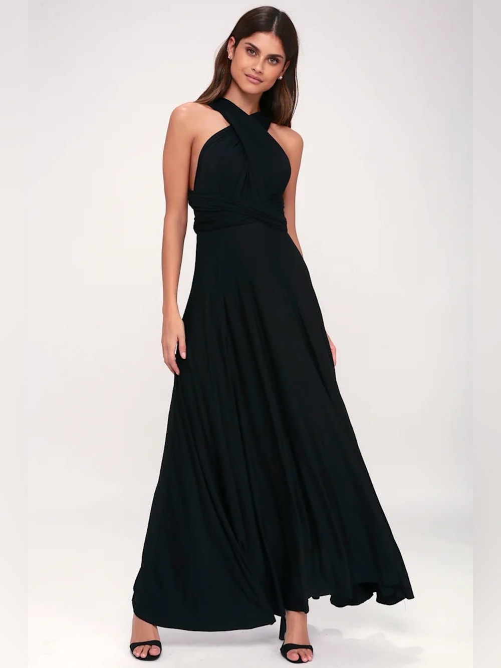 Lulus Tricks of the Trade Black Maxi Dress